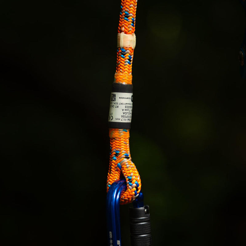 Stein Acuda ACR-24 11.7mm Climbing Rope - Orange / Blue - 1 Splice