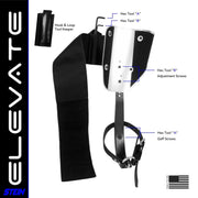 Stein ELEVATE Climbing Spurs / Spikes Kit with Velcro Pads - Black