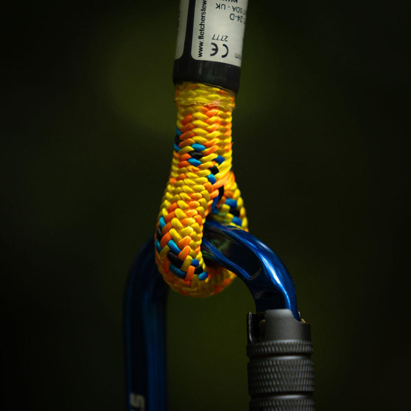 Stein Mantra ACR-24 11.7mm Climbing Rope - Orange / Yellow / Blue - 1 Splice