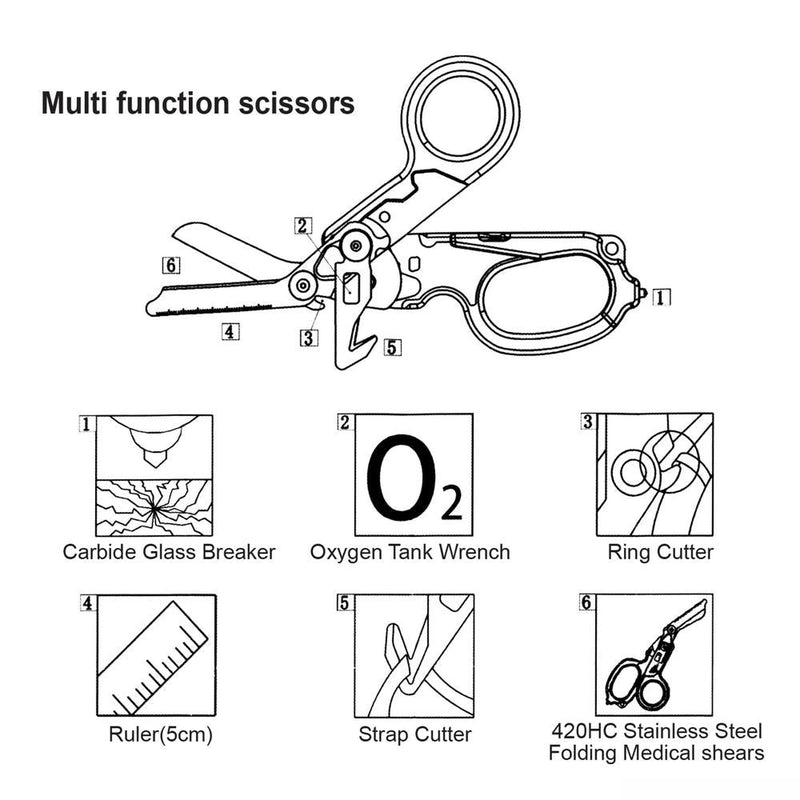 Stein Multi-Functional Foldable Shears