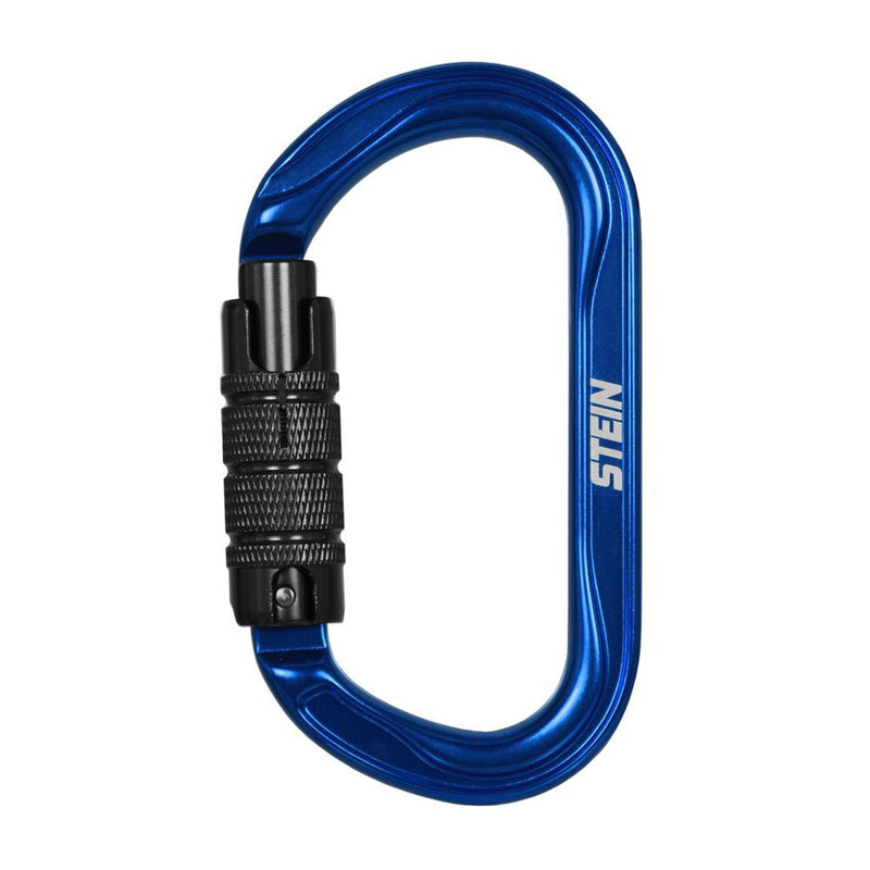 Stein Secura OVAL 3 Way Carabiner - Blue - Twin Pack