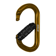 Stein Secura OVAL 3 Way Carabiner - Gold