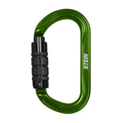 Stein Secura OVAL 3 Way Carabiner - Green