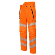 Stein Sentinel Rail Type C Chainsaw Trousers - Hi-Viz Orange