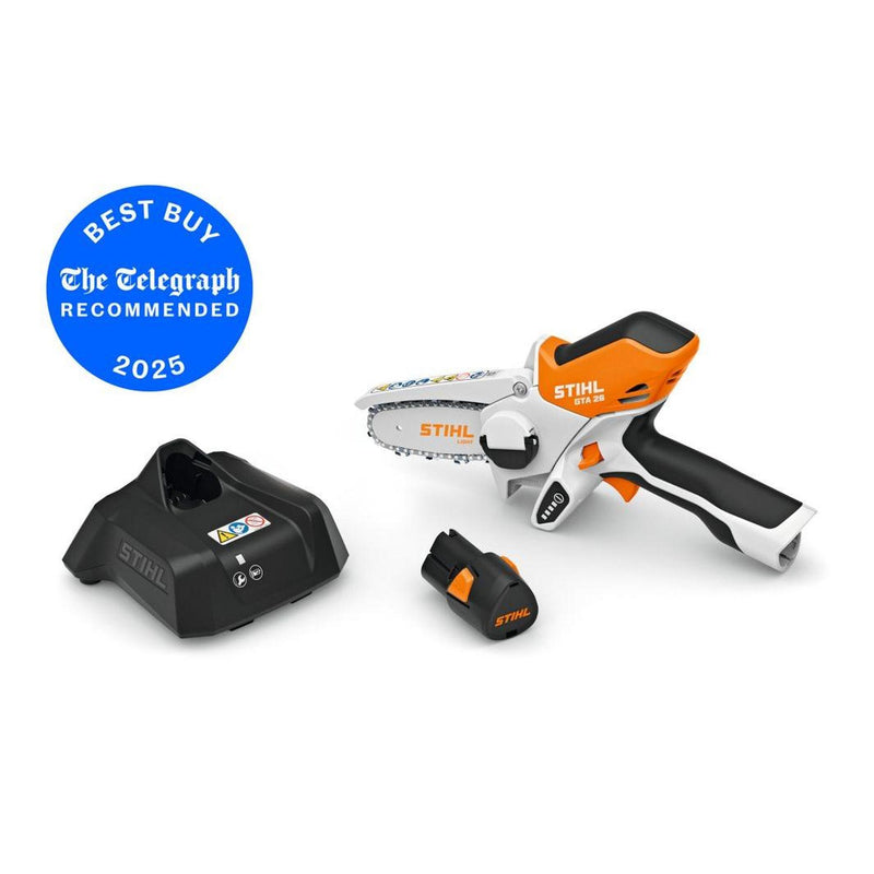 Stihl GTA 26 Battery Garden Pruner Chainsaw Kit - 10cm / 4″