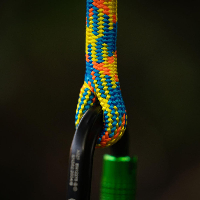Teufelberger drenaLINE 11.8mm Climbing Rope - Blue / Yellow / Orange - 1 Splife