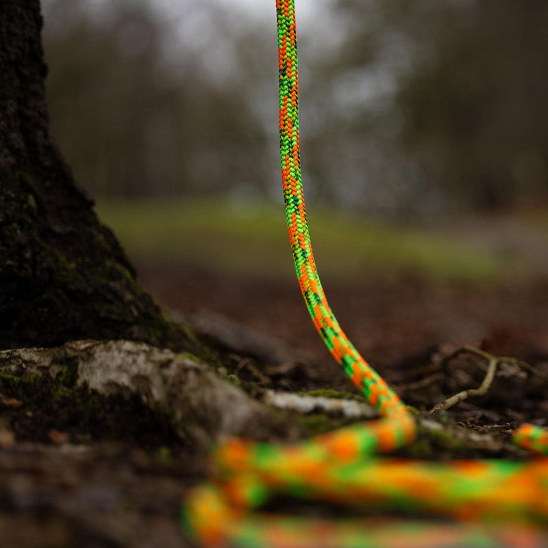 Teufelberger Gravity Aurora 11.5mm Climbing Rope - Green / Orange - No Splice