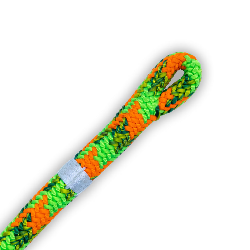 Teufelberger Gravity Aurora 11.5mm Climbing Rope - Green / Orange - 1 Splife