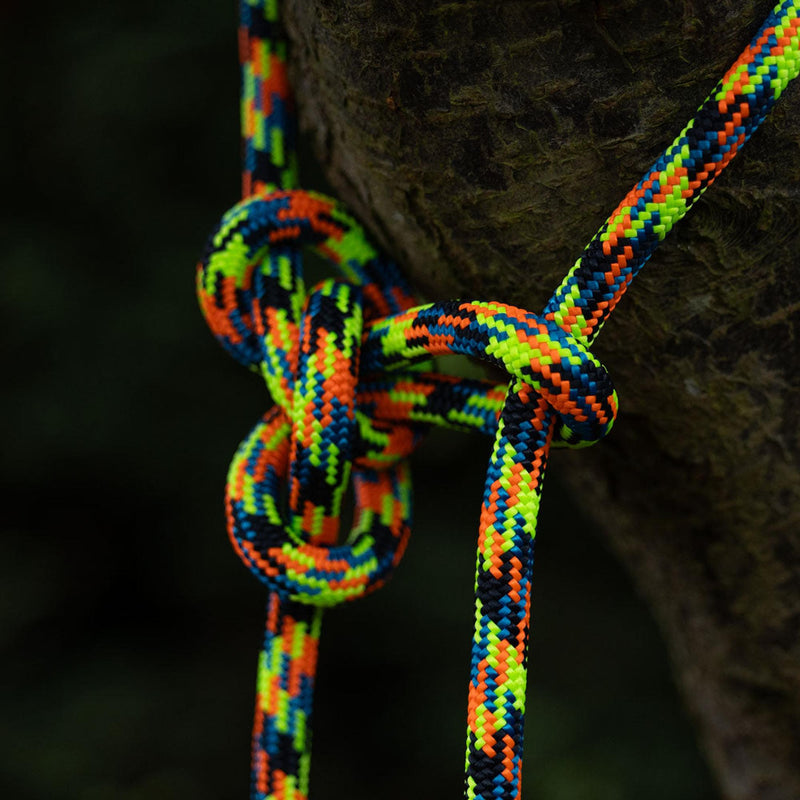 Teufelberger Xstatic 11.7mm Climbing Rope - Orange / Green / Blue / Black - No Splice