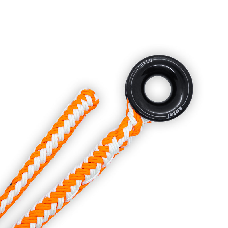 Teufelberger tREX 12.7mm Whoopie Sling with Ring - Orange / White - 2m