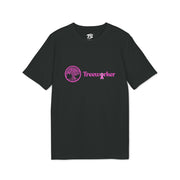 Treeworker Pink Ribbon Full Logo Organic Cotton T-Shirt - Black/Pink