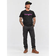Treeworker Pink Ribbon Logo Organic Cotton T-Shirt - Black/Pink