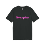 Treeworker Pink Ribbon Logo Organic Cotton T-Shirt - Black/Pink